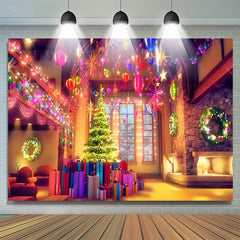 Lofaris Sparkle Colourful Light Bokeh Christmas Backdrop