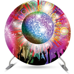 Lofaris Sparkle Crystal Ball Round Backdrop For Disco Party