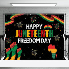 Lofaris Sparkle Freedom Day Juneteenth Decorations Backdrop