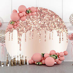 Lofaris Sparkling Rose Gold Diamond Backdrop For Birthday