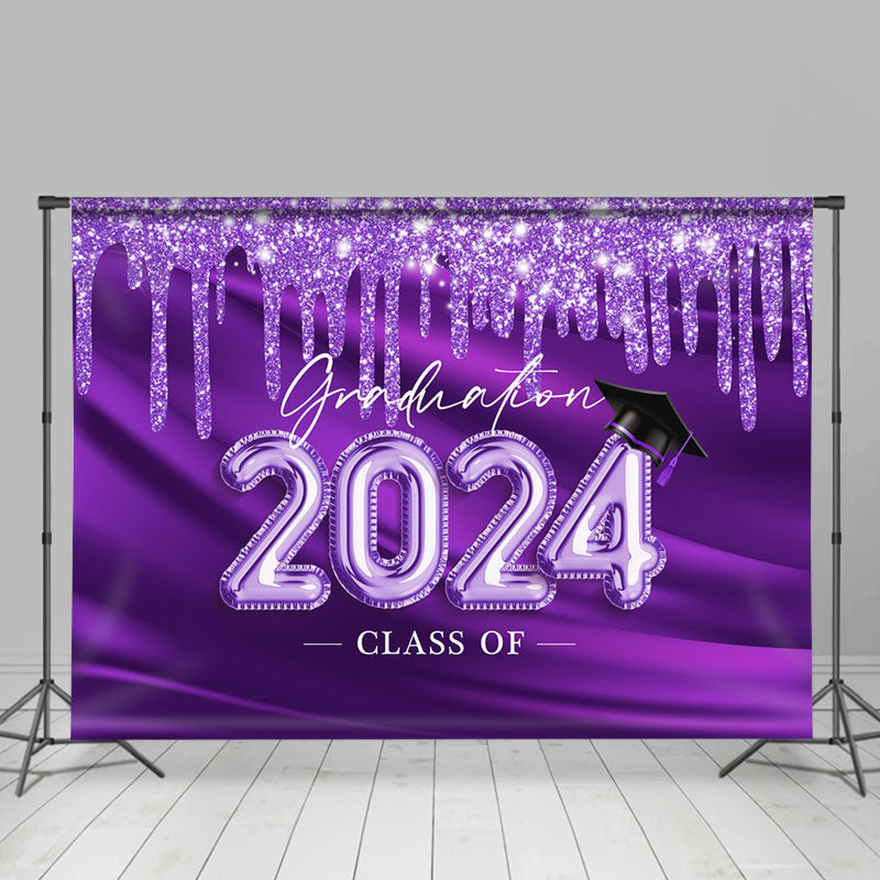 Lofaris Special Balloon Of 2024 Happy Graduation Backdrop