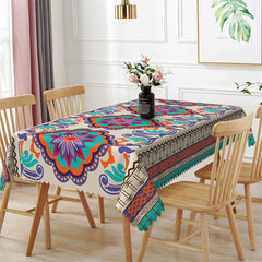 Lofaris Special Impressionist Pattern Rectangle Tablecloth