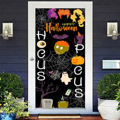 Lofaris Spider Wab Ghosts Witch Black Halloween Door Cover