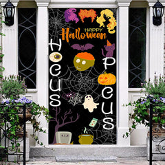 Lofaris Spider Wab Ghosts Witch Black Halloween Door Cover