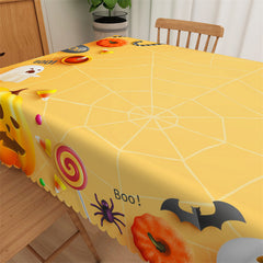 Lofaris Spider Web Pumpkin Halloween Party Home Tablecloth