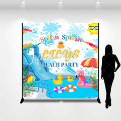 Lofaris Splash Custom Summmer Beach Party Backdrop For Kids