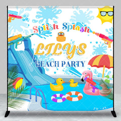 Lofaris Splash Custom Summmer Beach Party Backdrop For Kids