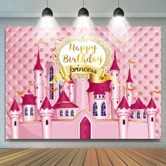 Lofaris Splendid Pink Fairy Castle Princess Birthday Backdrop
