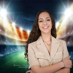 Lofaris Splendid Spotlight Soccer Stadium Photo Booth Backdrop