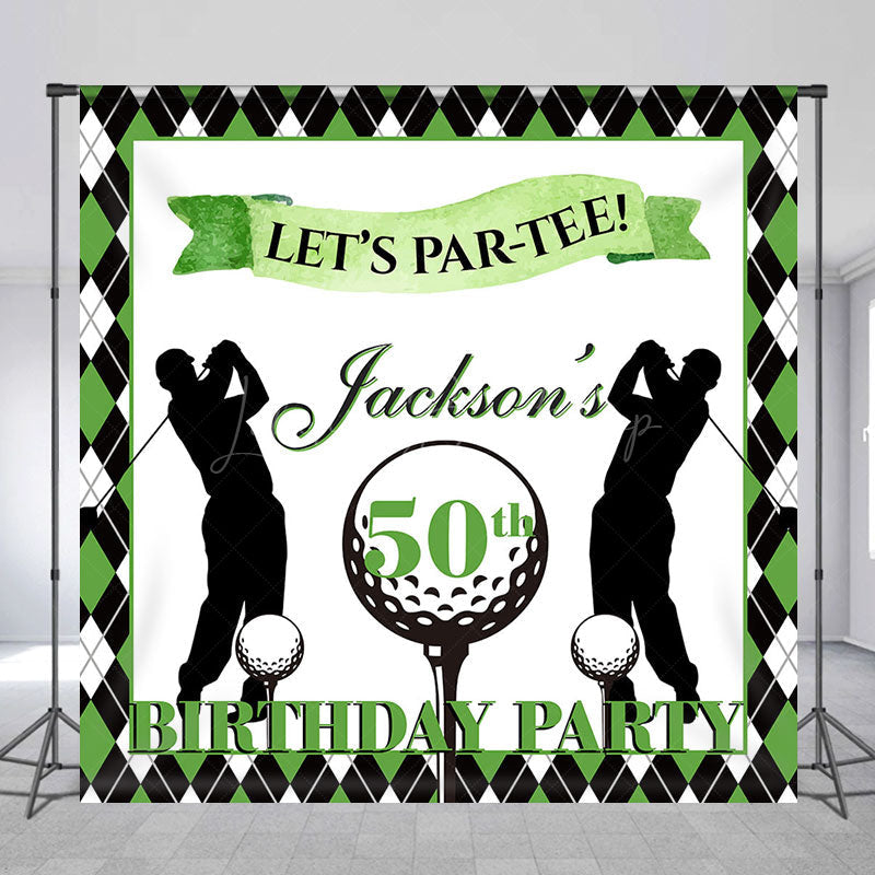 Lofaris Sport Golf Lets Partee Custom Name Birthday Backdrop