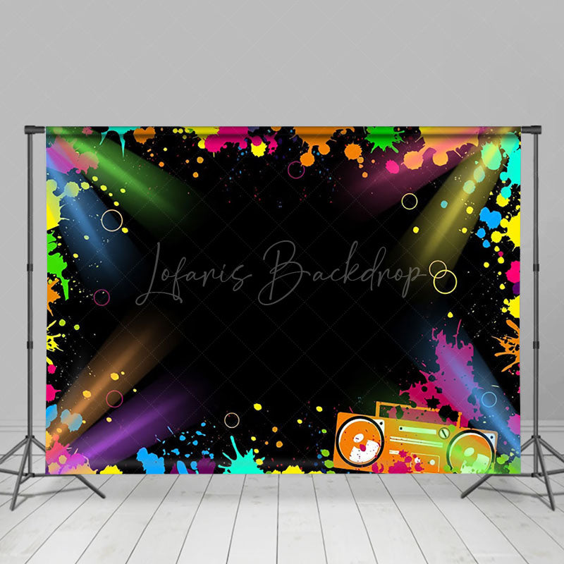 Lofaris Spotlight Pigment Radio Hiphop Dance Party Backdrop