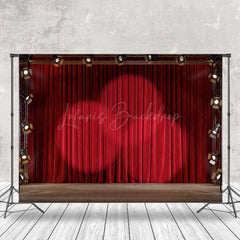 Lofaris Spotlight Red Curtain Stage Backdrop For Photography