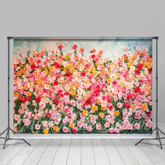 Lofaris Spring Blooming Flower Birthday Cake Smash Backdrop