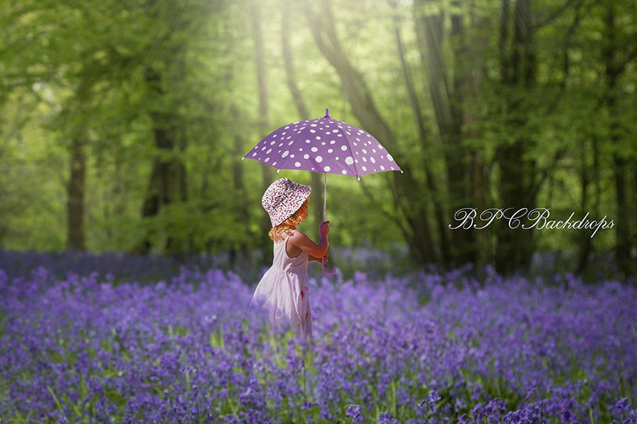 Lofaris Spring Bluebells Flower Portrait Photography Backdrop