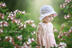 Lofaris Spring Child Blooming Flowers Portait Backdrop