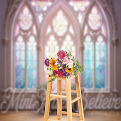 Lofaris Spring Easter Colorful Window Photography Backdrop