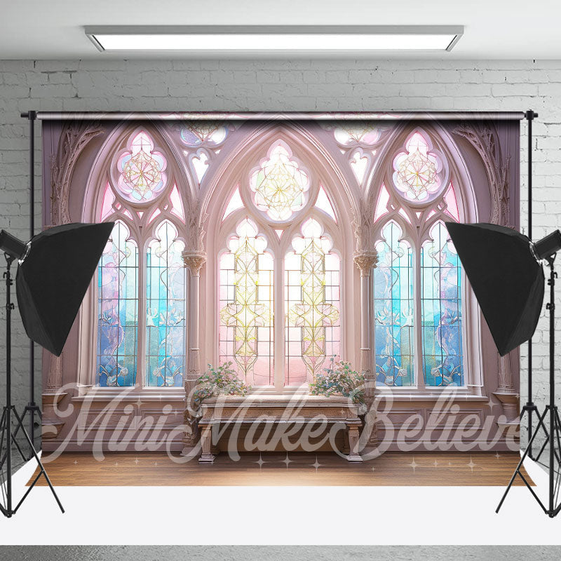 Lofaris Spring Easter Colorful Window Photography Backdrop