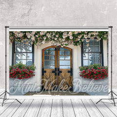 Lofaris Spring Flowers Decoration Door And Window Backdrop