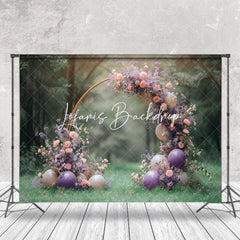 Lofaris Spring Forest Floral Arch Balloons Wedding Backdrop