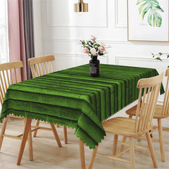 Lofaris Spring Green Bamboo Wall Rectangle Kitchen Tablecloth