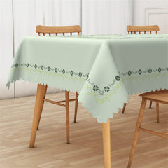 Lofaris Spring Green Flowers And Birds Pattern Tablecloth