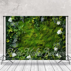 Lofaris Spring Greenery White Lavender Floral Photo Backdrop