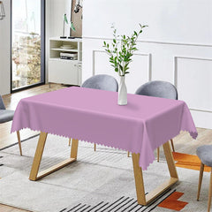 Lofaris Spring Lavender Soild Color Rectangle Tablecloth