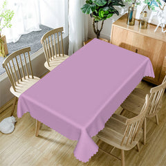 Lofaris Spring Lavender Soild Color Rectangle Tablecloth