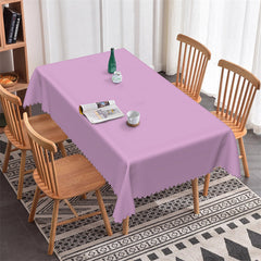 Lofaris Spring Lavender Soild Color Rectangle Tablecloth