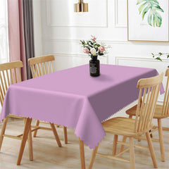 Lofaris Spring Lavender Soild Color Rectangle Tablecloth