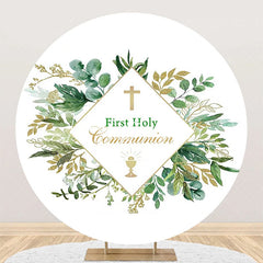 Lofaris Spring Leaves First Holy Communion Baptism Backdrop