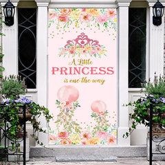 Lofaris Spring Little Princess Floral Baby Shower Door Cover