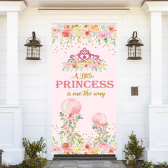 Lofaris Spring Little Princess Floral Baby Shower Door Cover