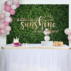 Lofaris Spring Little Ray Of Sunshine Baby Shower Backdrop