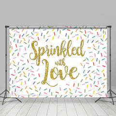 Lofaris Sprinkled With Love Colorful Candy Party Backdrop