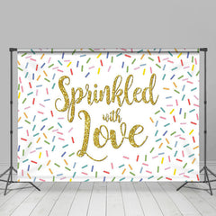 Lofaris Sprinkled With Love Colorful Candy Party Backdrop