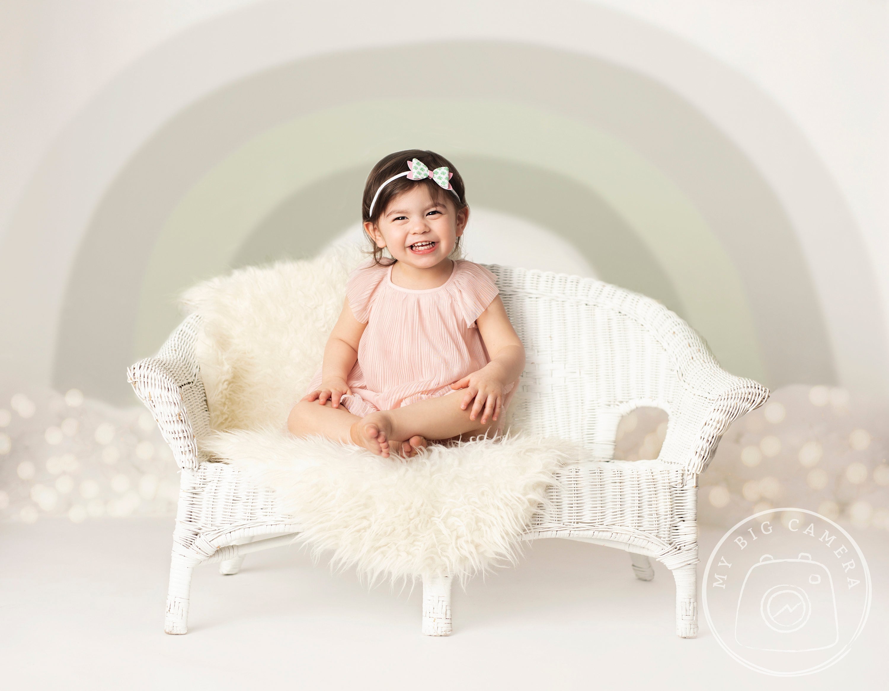 Lofaris St Patricks Day Mini Sessions Boho Rainbow Portrait Backdrop