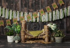 Lofaris St Patricks Day Rustic Newborn Photography Backdrop