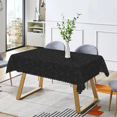 Lofaris Star Constellation Black Party Rectangle Tablecloth