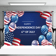 Lofaris Star July 4 Stripe Balloon Independence Day Backdrop