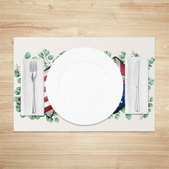 Lofaris Star Leaves Flag Independence Day Set Of 4 Placemats