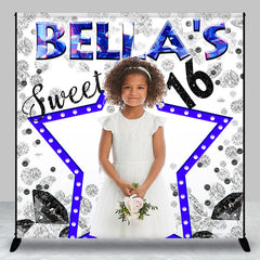 Lofaris Stars Diamond Custom Sweet 16 Birthday Backdrop