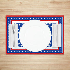 Lofaris Stars Repeat Independence Day Set Of 4 Placemats