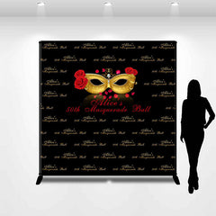 Lofaris Step And Repeat Custom Masquerade Birthday Backdrop