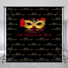 Lofaris Step And Repeat Custom Masquerade Birthday Backdrop