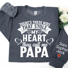 Lofaris Stole My Heart They Call Me Papa Custom Sweatshirt