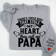 Lofaris Stole My Heart They Call Me Papa Custom Sweatshirt