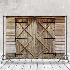 Lofaris Stone Floor And Door Wood Backdrop For Photography