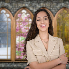 Lofaris Stone Wall Four Season Window Backdrop For Photography