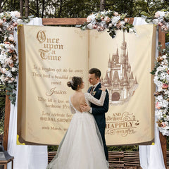 Lofaris Story Book Engagement Custom Bridal shower Backdrop